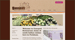 Desktop Screenshot of ganapatirestaurant.com