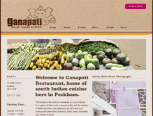 Tablet Screenshot of ganapatirestaurant.com